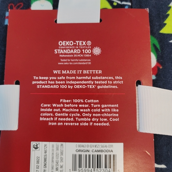 NWT Wondershop Baby Holiday Gnome Print Footed Pajama Navy Size 3-6M - Picture 8 of 8